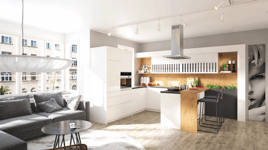 DANKÜCHEN moderne Küche Modell Granada/Sevilla