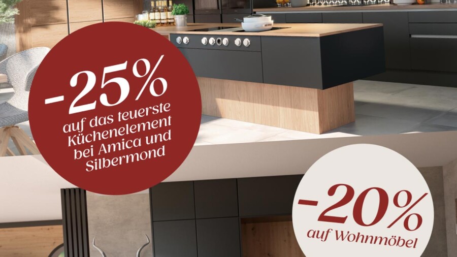Küchenaktion ‒25% auf das teuerste Küchenelement